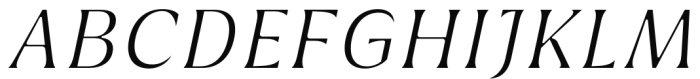 Griggs Serif - LightSlnt Font UPPERCASE