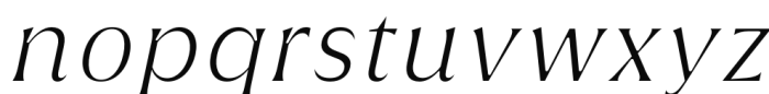 Griggs Serif - LightSlnt Font LOWERCASE