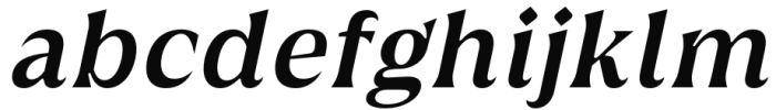 Griggs Serif - SemiBoldGrSlnt Font LOWERCASE