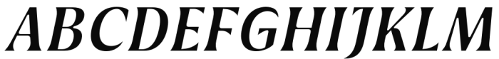 Griggs Serif - SemiBoldSlnt Font UPPERCASE