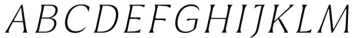 Griggs Serif - ThinGrSlnt Font UPPERCASE