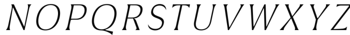 Griggs Serif - ThinGrSlnt Font UPPERCASE