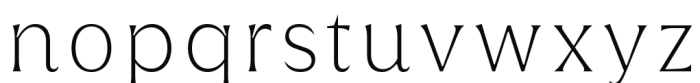 Griggs Serif - ThinGrSs02 Font LOWERCASE