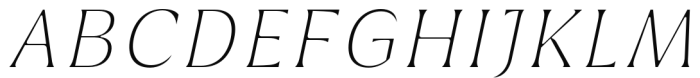 Griggs Serif - ThinSlnt Font UPPERCASE