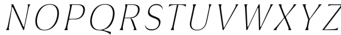 Griggs Serif - ThinSlnt Font UPPERCASE