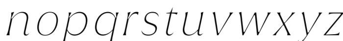 Griggs Serif - ThinSlnt Font LOWERCASE