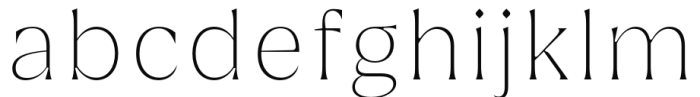 Griggs Serif - ThinSs01 Font LOWERCASE