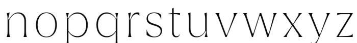 Griggs Serif - ThinSs01 Font LOWERCASE