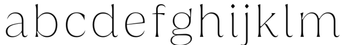 Griggs Serif - ThinSs02 Font LOWERCASE