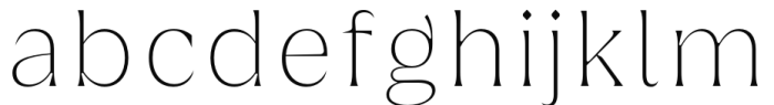 Griggs Serif - Thin Font LOWERCASE