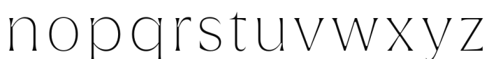 Griggs Serif - Thin Font LOWERCASE