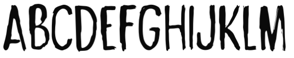 Gritty Pencil Regular Font UPPERCASE