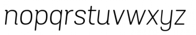 Grota Sans Light Italic Font LOWERCASE