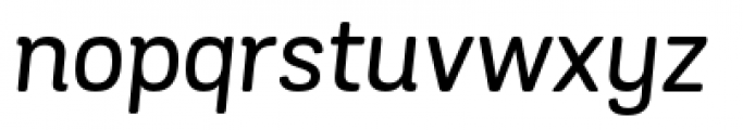 Grota Sans Rounded Medium Italic Font LOWERCASE