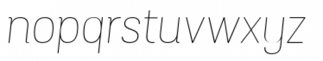 Grota Sans Rounded Thin Italic Font LOWERCASE