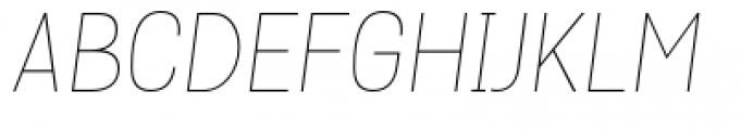 Grota Thin Italic Font UPPERCASE