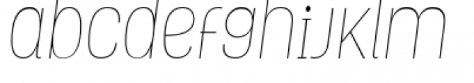 Grota Thin Italic Font LOWERCASE