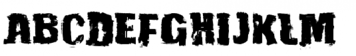 Grunge Standard Font UPPERCASE