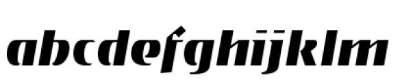 Gryffith Extra Bold Italic Font LOWERCASE