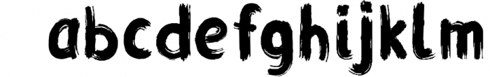 Grunge Latin and Cyrillic Brush Script Font Font LOWERCASE