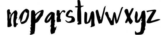Grungy Font LOWERCASE