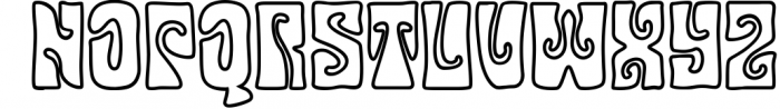 Gruvilicious - Retro Groovy Font 1 Font LOWERCASE