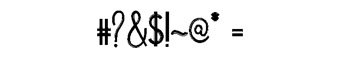 GREATHOUSERegular Font OTHER CHARS