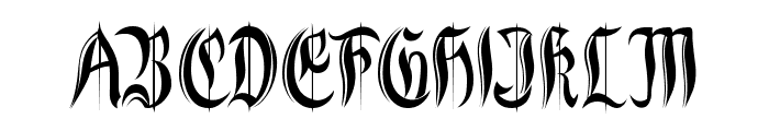 Grabstein Gotik Font UPPERCASE