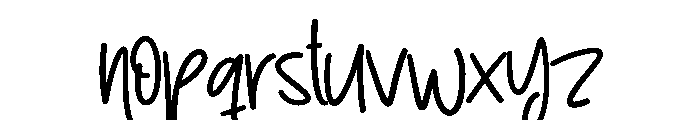 Graduation Font LOWERCASE