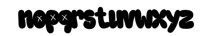 Graffiti Bubble - Demo Version Regular Font LOWERCASE