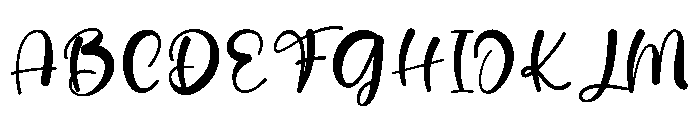Graffiti Signature Font UPPERCASE