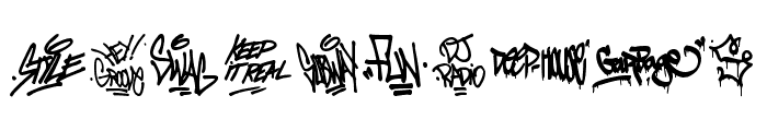 Graffiti Tags Font OTHER CHARS