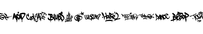 Graffiti Tags Font LOWERCASE
