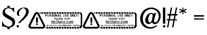Grainfield PERSONAL USE ONLY! Font OTHER CHARS
