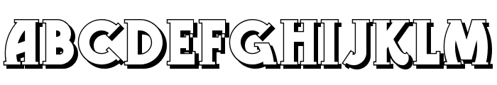 Gramophone Shaded NF Font UPPERCASE