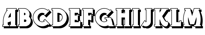 Gramophone Shaded NF Font LOWERCASE