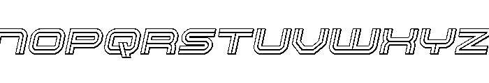 Gran Torino 3D Italic Font LOWERCASE