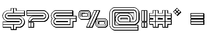 Gran Torino 3D Font OTHER CHARS