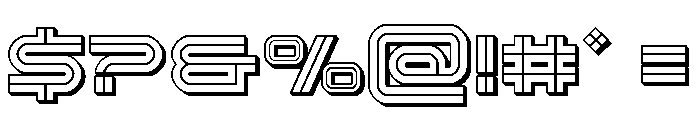 Gran Torino Deep 3D Font OTHER CHARS