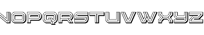 Gran Torino Deep 3D Font UPPERCASE