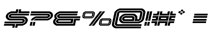 Gran Torino Expanded Italic Font OTHER CHARS