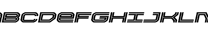 Gran Torino Expanded Italic Font UPPERCASE
