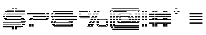 Gran Torino Gradient Font OTHER CHARS