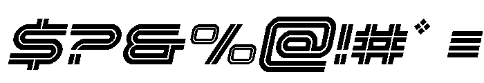 Gran Torino Spaced Italic Font OTHER CHARS