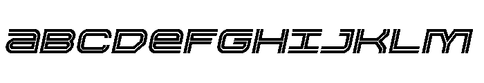 Gran Torino Spaced Italic Font UPPERCASE