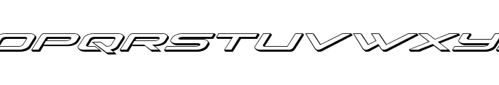 Grand Sport 3D Italic Font UPPERCASE