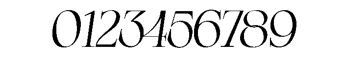 GrandeItalic Font OTHER CHARS