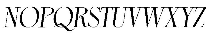 GrandeItalic Font UPPERCASE