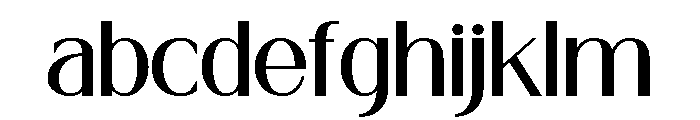 Grandeur Regular Font LOWERCASE