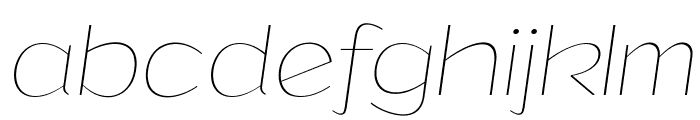 Grandi PERSONAL USE Thin Italic Font LOWERCASE